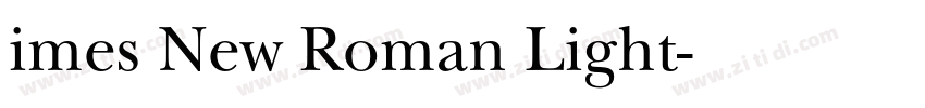 imes New Roman Light字体转换
